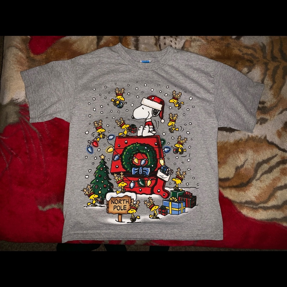 Kids Christmas Snoopy Shirt